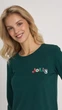 Піжама жіноча Ellen Jolly lpk 0180/39/02 XL зелена/бордо - зображення 4
