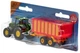 Model ciągnika Siku John Deere z przyczepą silos (1650) (4006874016501) - obraz 1