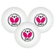 М’ячі для настільного тенісу Butterfly R40+ 3* ITTF 3шт. - зображення 2