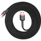 Кабель Baseus Cafule Type-C 3A (2m) Red/Black - изображение 3