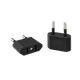 Сетевой переходник USA - EU 220В Black - изображение 1