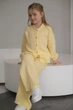 Мусліновий костюм, must-have штани+сорочка мод ДОЕ-021, Жовтий, 158-164 - изображение 3