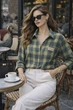 Стильна сорочка в casual-стилі мод СФН-764, Жовтий, 48-52 - изображение 3