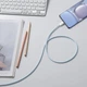 Кабель Baseus Dynamic Series Fast Charging Type-C to Type-C 100W (1m) blue - зображення 4