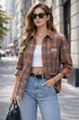 Стильна сорочка в casual-стилі мод СФН-764, Помаранчевий, 48-52 - изображение 2