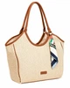 Сумка жіноча David Jones бежева таут плетена на двох ручках CM8240 Beige - зображення 1