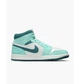 Кроссовки женские Jordan Air 1 Mid Se Shoes Turquoise/White 38 DZ3745-300 - изображение 4