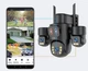 Вулична 4G камера LS VISION AOV04 15Мп з 3 лінзами 2 сонячних панелі зарядки акумулятор 10800мАг PIR сенсор руху - зображення 2