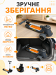 Детский трехколесный самокат черный с музыкой, подсветкой колес, регулируемой ручкой и ножным тормозом (49676030) - изображение 5