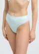 Трусы бразилиана женские бесшовные в рубчик Giulia BRASILIAN BRIEFS RIB L/XL Green-mint, повседневные базовые трусики - изображение 2