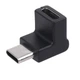 Угловой переходник 90° USB Type-C (M/F) Fast Charging 5A/30V 10Gbps PD100W USB 3.2 (48980) - изображение 1