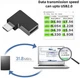 Угловой переходник Micro USB Male - Type-C Female (USB 2.0 5V/2A 480mbps 10W) Right (48982) - изображение 5
