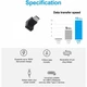 Угловой переходник 90° USB Type-C (M/F) Fast Charging 5A/30V 10Gbps PD100W USB 3.2 (48980) - изображение 8
