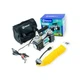 Компрессор 2 цилин Balansa 200W, 10атм, 60л, 20А, 5м шланг спирал c ман, клемы, насадки, сумка, фонарь - изображение 4