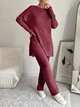 Комплект (свитер + штаны) Shein sz2311132304375887 S бордовый (100012205) - изображение 6