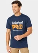 Футболка из хлопка Timberland tb0a4tu2 M темно-синяя (100011086) - изображение 1