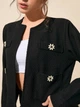 Комплект (жакет + юбка) Shein sz2409307089819338 M черный (100012211) - изображение 3