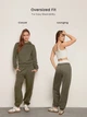 Брюки Shein st2405298839561042 XXL зеленые (100012115) - изображение 2