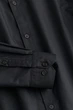 Сорочка slim fit H&M 976709003c36 M чорна (100011510) - зображення 4