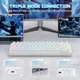 Бездротова магнітна клавіатура ATTACK SHARK X82 PRO HE White Contour (2.4G/Bluetooth/USB type-c) Rapid Trigger, 8000 Гц, RGB - зображення 6