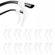 Силіконові завушники-фіксатори для окулярів EarHooks, 20 штук, прозорі - зображення 2