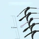 Силіконові завушники для фіксації окулярів EarHooks, 20 штук, чорні - зображення 6
