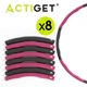 Обруч для талії Actiget (хулахуп) м'який, складний 88 см 1 кг ACT0132 Grey/Pink - зображення 19