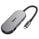 Концентратор ArmorStandard USB-C to HDMI 4K, RJ45, PD, 2USB, SD, microSD Grey - зображення 1