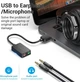 Звукова карта Vention USB - 2x3.5 мм, 2xTRRS (Mic + Ear) 1 м Black (CDYBF) - зображення 3