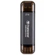 Портативний SSD Transcend 2TB USB 3.1 Gen 2 Type-A + Type-C ESD310 Чорний - зображення 1