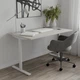 Стол письменный Space Ferrum-decor 750x1000x600 Белый металл ДСП Кашемир 16 мм (SPACE029) - изображение 1