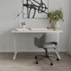Стол письменный Space Ferrum-decor 750x1400x600 Белый металл ДСП Дуб Сан-Марино 16 мм (SPACE144) - изображение 7