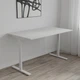 Стол письменный Space Ferrum-decor 750x1400x700 Белый металл ДСП Белый 16 мм (SPACE180) - изображение 1