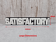 Настольная Табличка Satisfactory Desk Sign Iconic Satisfactory Logo 23 См 3Д Печать - изображение 3