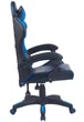 Кресло геймерское игровое Bonro BN-086 синее с подушкой (42401099) - изображение 4