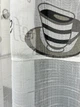 Кухонна тюль-арка VR-Textil № 1791т-2058т льон білий з чорним 300х160 см (53-0205) - зображення 3