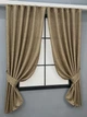 Комплект коротких штор VR-Textil Льон Мішковина № 1768ш Мигдальний 130х170см 2 шт (35-0446) - зображення 2