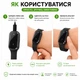 Електронний браслет від комарів USB зарядка багаторазовий силіконовий браслет-репелент для дітей та дорослих, чорний (137852554) - зображення 2