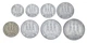 Набір монет Сан-Марино набір з 8 монет 1975 UNC 1, 2, 5, 10, 20, 50, 100, 500 лір (срібло) - зображення 2