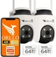 Zestaw 2 Kamer WiFi IP ORLLO TZ6 4K 8MP Obrotowe + 2 Karty microSD 64GB (TZ6-2-KARTA-2-64GB) - obraz 1