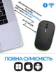 Безшумна бездротова мишка з USB-ресівером і Bluetooth — акумуляторна комп’ютерна миша 2.4GHz для ноутбука, ПК та планшета - зображення 4