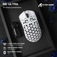Игровая беспроводная мышка ATTACK SHARK R5 Ultra White (PAW3950MAX, 8000 Гц, 39 г, 2.4G/Bluetooth/USB-C) - изображение 2