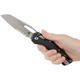 Нож Microtech MSI Stonewash PS Tri-Grip Polymer Black - изображение 5
