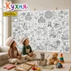 Большая раскраска-плакат "Кухня" / Kitchen — мега-раскраска для поваров на стену и пол 90*130см - изображение 1