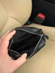 Сумка месенжер кожаная на плечо для деловых мужчин 18×22×8,5 см повседневная деловая из мягкой кожи легкая кросс боди черная - изображение 3