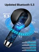 Наушники беспроводные Bluetooth Wasart J55 TWS IP7 с кейсом 40 часов USB-C - изображение 4