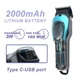 Аккумуляторная машинка для стрижки VGR V-692 4 насадки, LED дисплей, 7500RPM Зелёная - изображение 3