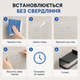 Держатель для туалетной бумаги с полочкой для телефона (белый) - изображение 5