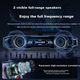 Lenovo Ecosystem Brand Yinengzhe Wired Abyss Light Audio Speaker, Desktop Bluetooth Speaker, Hidden Microphone Stand, Desktop Laptop Gaming Delta Action E-Sports Subwoofer Gift - изображение 4