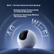Ezviz C6c 4K WiFi/4G Дворежимна безперебійна мережа 4G 8MP Ultra HD Розумна бездротова домашня камера безпеки зі штучним інтелектом - изображение 6